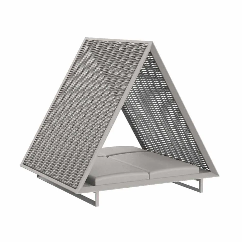 Luxury Garden Daybed aus Aluminium und Stoff - Frame Vineyard von Vondom Viadurini