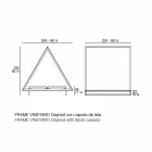 Tagesbett im Freien aus Aluminium und luxuriösem Designgewebe - Frame Vineyard von Vondom Viadurini