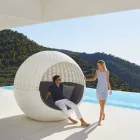 Luxus Garten Daybed Round Design mit geflochtenem Seil - Ulm Moon von Vondom Viadurini