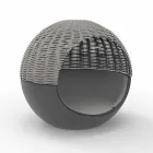 Luxus Garten Daybed Round Design mit geflochtenem Seil - Ulm Moon von Vondom Viadurini