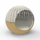 Luxus Garten Daybed Round Design mit geflochtenem Seil - Ulm Moon von Vondom Viadurini