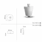 Modernes Design Helle Gartenmöbel Dekoration - Tulpe von Myyour Viadurini