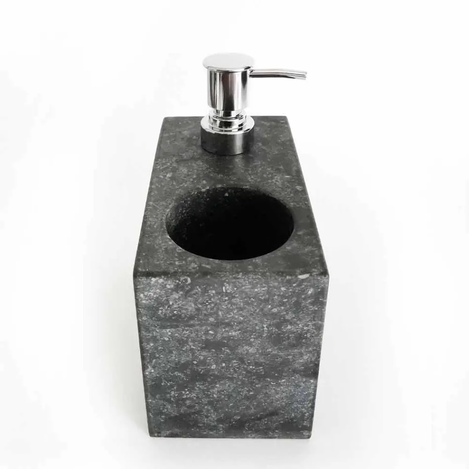 Flüssigseifenspender mit Marmorglas Made in Italy - Clik Viadurini