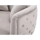 2-Sitzer-Sofa mit Samtbezug und Eisenfüßen - Annetta Viadurini