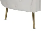 2-Sitzer-Sofa mit Samtbezug und Eisenfüßen - Annetta Viadurini