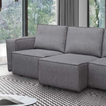 2- oder 3-Sitzer-Sofa mit ausziehbaren Sitzen aus Stoff Made in Italy - Alis