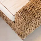 2- oder 3-Sitzer-Outdoor-Sofa in Abaca mit Kissen - Lagertha Viadurini
