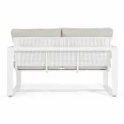 2-Sitzer-Outdoor-Sofa aus Aluminium mit Stoffkissen - Mirea Viadurini