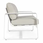 2-Sitzer-Outdoor-Sofa aus Aluminium mit Stoffkissen - Mirea Viadurini