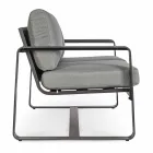 2-Sitzer-Outdoor-Sofa aus Aluminium mit Stoffkissen - Mirea Viadurini
