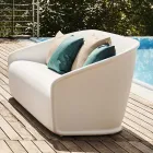 2-Sitzer-Sofa für den Außenbereich aus farbigem Polyethylen Made in Italy - Juli Viadurini