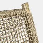 2-Sitzer-Sofa im Freien aus Teakholz und Kunstfaser - Tecno Viadurini