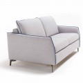Maxi 2-Sitzer Sofa L 165cm Kunstleder / Stoff made in Italy Erica
