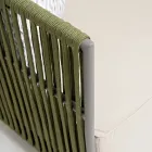 3-Sitzer Outdoor-Sofa aus Aluminium und Weben - Eugene Viadurini