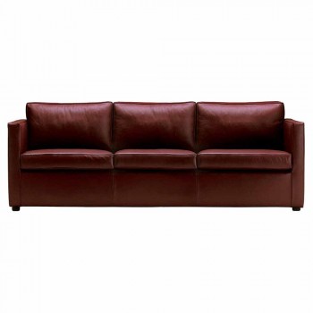 3-Sitzer-Sofa mit hochwertigem Made in Italy Leder bezogen - Centauro