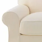 3-Sitzer-Sofa mit hochwertigem Made in Italy-Stoff bezogen - Andromeda Viadurini