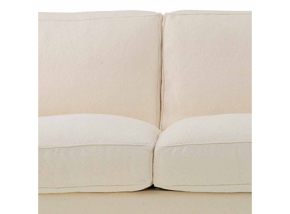 3-Sitzer-Sofa mit hochwertigem Made in Italy-Stoff bezogen - Andromeda Viadurini