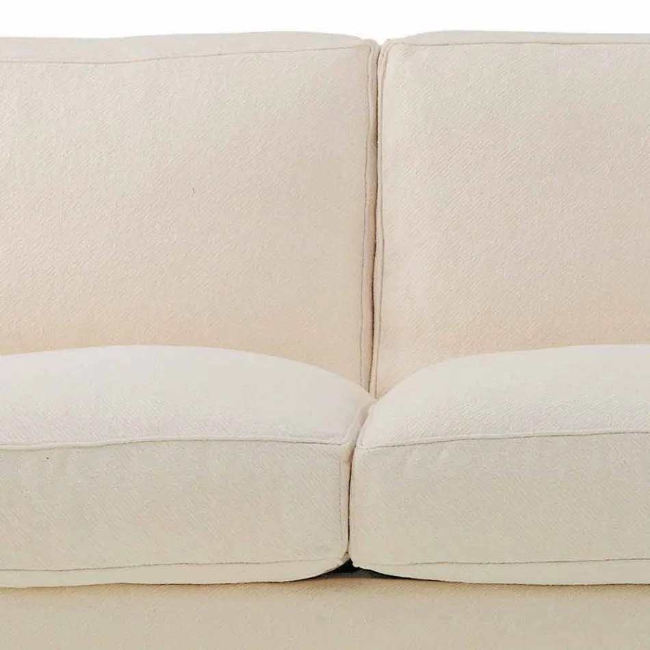 3-Sitzer-Sofa mit hochwertigem Made in Italy-Stoff bezogen - Andromeda Viadurini