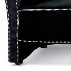 3-Sitzer-Sofa mit Samtbezug und weißen Nähten Made in Italy - Caster Viadurini