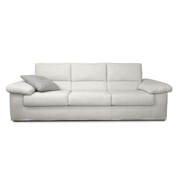 2- oder 3-Sitzer-Sofa in weißem Stoffdesign Made in Italy - Abudhabi