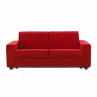 2-Sitzer-Sofa modernes Design Kunstleder / Stoff in Italien Mora Viadurini