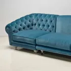 Ecksofa Design klassischen Luxus, hergestellt in Italien, Narciso Viadurini