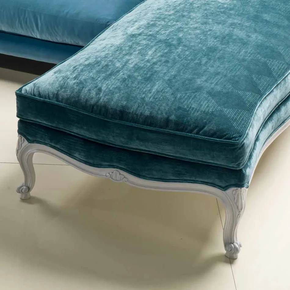 Ecksofa Design klassischen Luxus, hergestellt in Italien, Narciso Viadurini