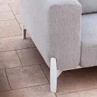 5-Sitzer-Außenecksofa aus Aluminium, 3 Ausführungen, Luxus – Filomena Viadurini