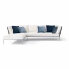 Modernes Design Outdoor-Ecksofa in Taubengrau oder Weiß - Ontario3 Viadurini