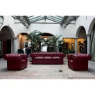 Klassisches Sofa mit Zwiebelfüßen aus Buchenholz Made in Italy - Spassoso Viadurini