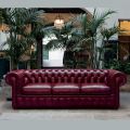 Klassisches Sofa mit Zwiebelfüßen aus Buchenholz Made in Italy - Spassoso