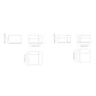 Outdoor-Schnittsofa aus marineblauem Sperrholz Made in Italy - Bahias Viadurini