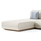 Modulares Outdoor-Sofa aus gepolstertem Stoff, hergestellt in Italien – Rubik Viadurini