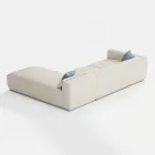 Modulares Gartensofa aus wasserabweisendem Stoff Made in Italy - Bahias Viadurini