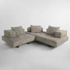 Sofa modernes Design Cardo, Lederpolsterung Viadurini