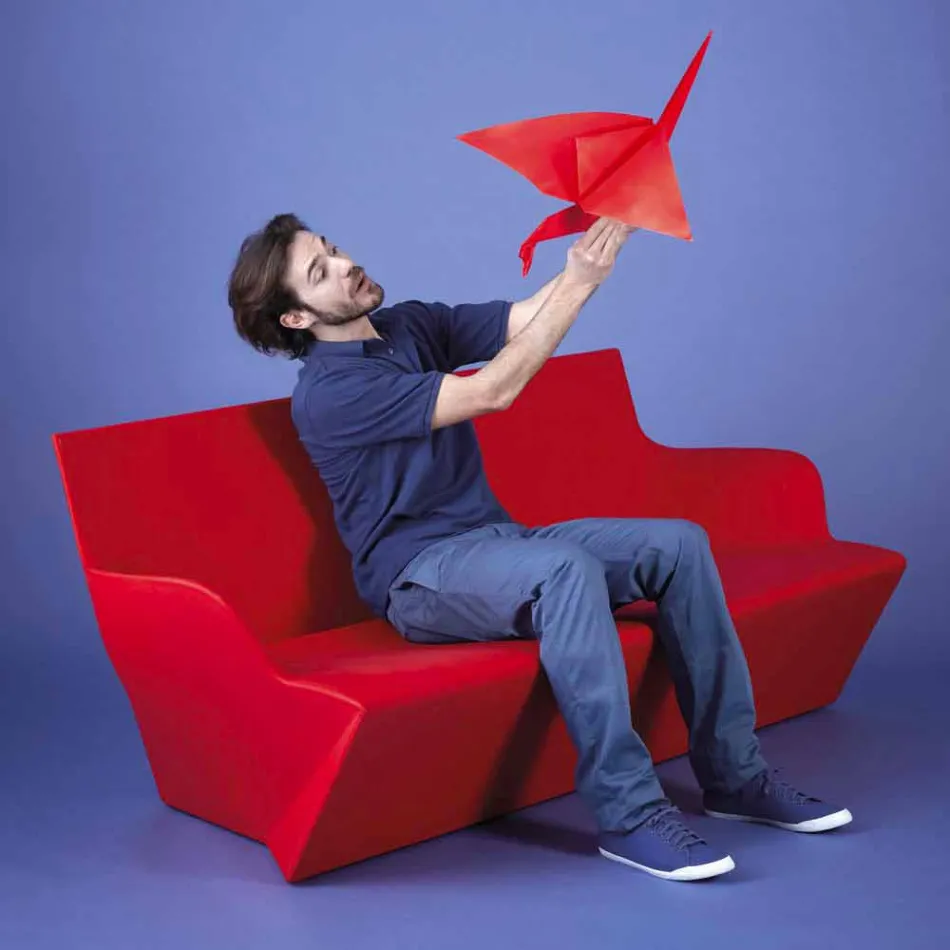 Rutsche mit Armlehnen Rutsche Kami Yon farbiges Design made in Italy Viadurini