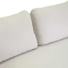 Sofa mit Sesseln und Couchtisch aus weißem Aluminium für den Garten - Tenda Viadurini