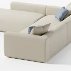 Modulares Outdoor-Sofa mit Polsterung aus entwässerndem Gummi Made in Italy - Bahias Viadurini