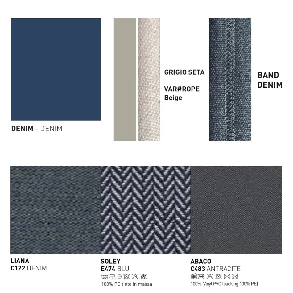 Outdoor-Sofa mit Kissen inklusive Made in Italy - Emmacross von Varaschin Viadurini