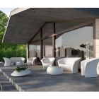 Design-Außensofa aus farbigem Polyethylen, hergestellt in Italien – Conda Viadurini