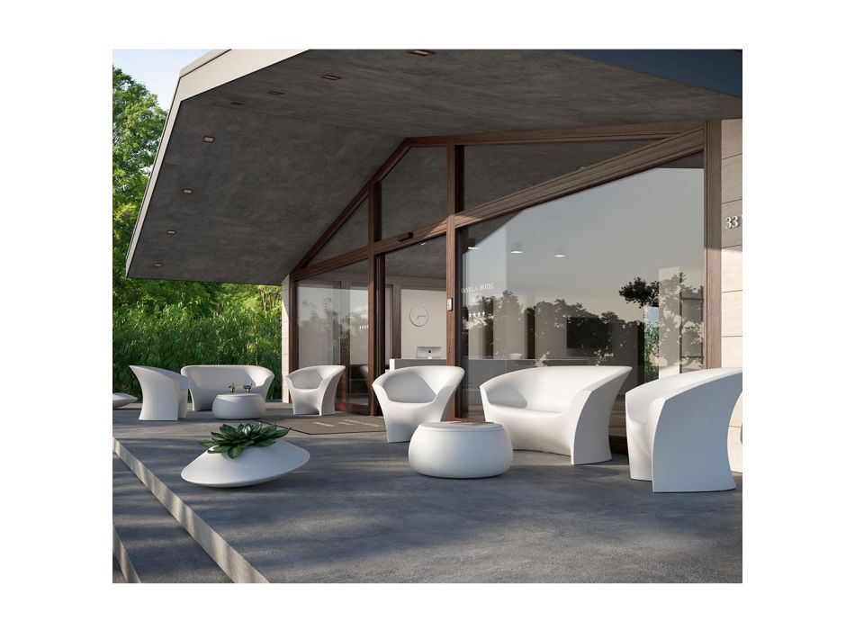 Design-Außensofa aus farbigem Polyethylen, hergestellt in Italien – Conda Viadurini