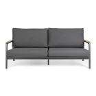 Outdoor-Sofa aus Stoff mit Aluminiumstruktur, Homemotion - Cara Viadurini