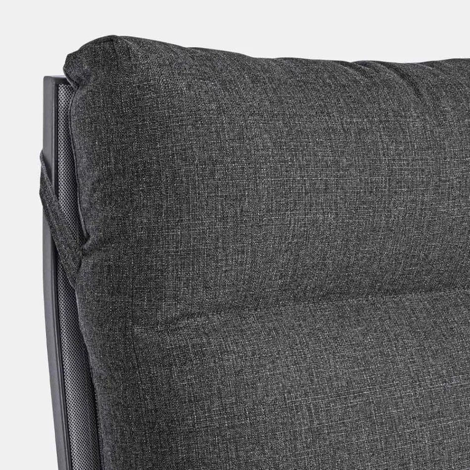 Outdoor-Sofa aus Stoff und Aluminium mit verstellbarer Rückenlehne - Nathy Viadurini