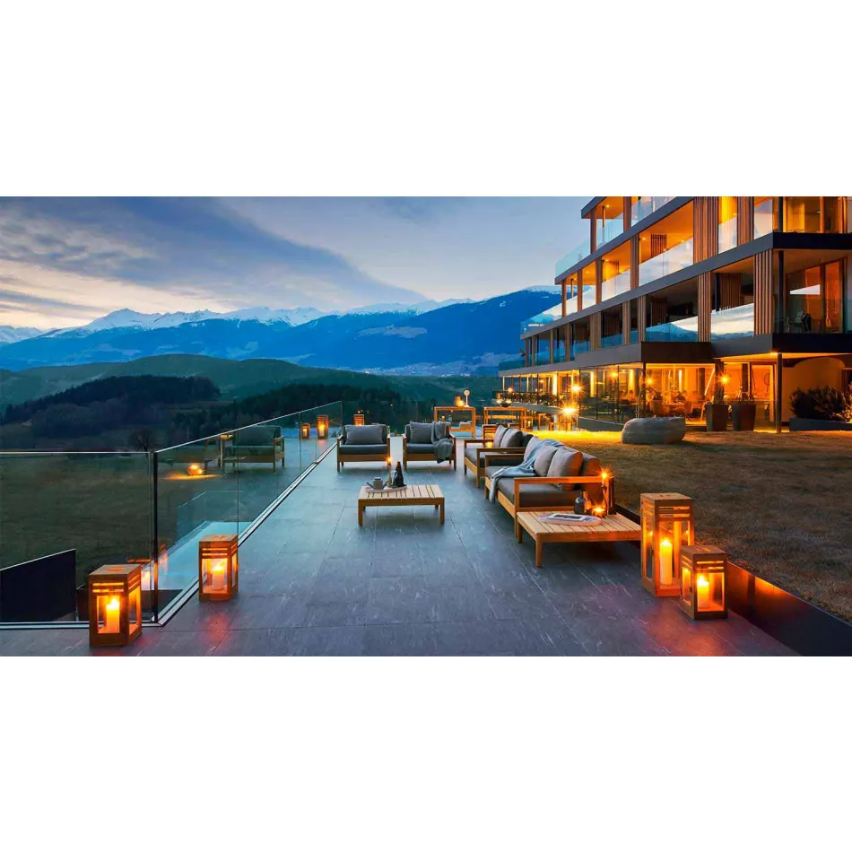 Modernes Varaschin Bali Außensofa mit gepolsterten Kissen Viadurini