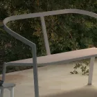 Gartensofa mit Aluminiumbasis und Textilene-Sitz Made in Italy - Maureen Viadurini