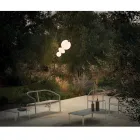 Gartensofa mit Aluminiumbasis und Textilene-Sitz Made in Italy - Maureen Viadurini