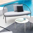 Stapelbares Gartensofa aus verzinktem Stahl Made in Italy - Sansa Viadurini