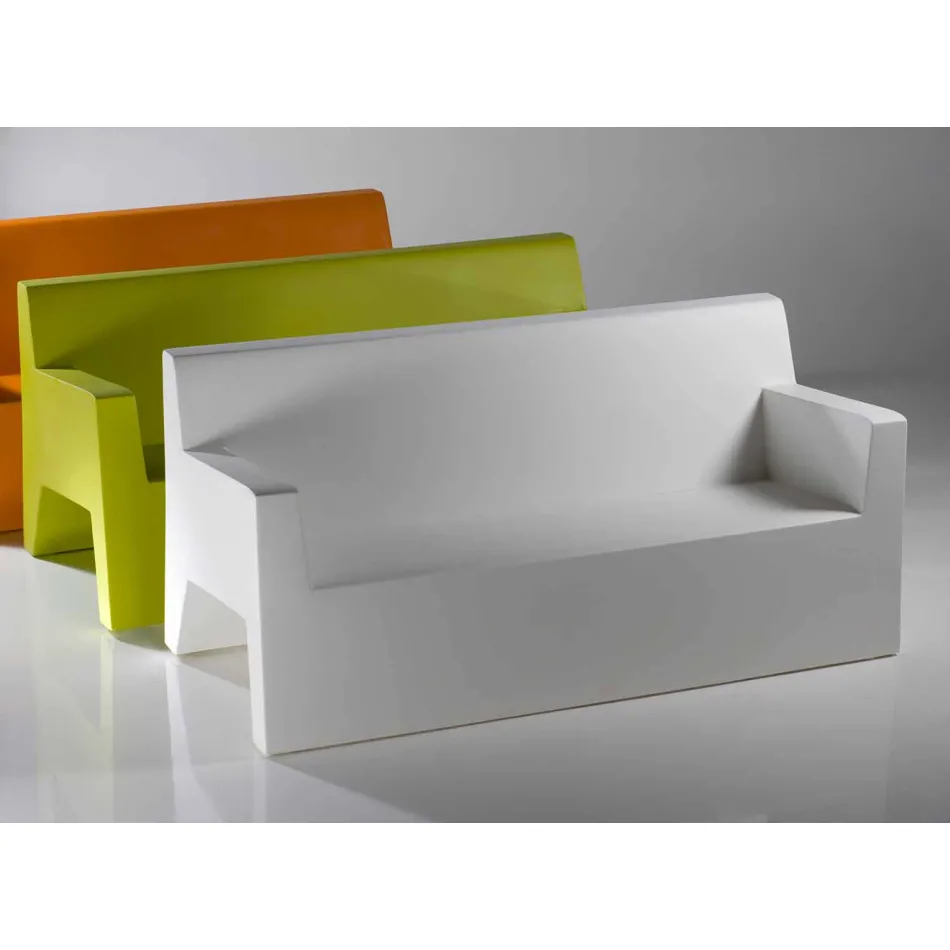 Jut by Vondom Gartensofa, aus Polyethylenharz, Design Viadurini