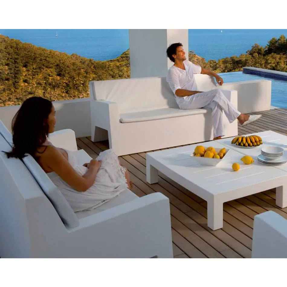 Jut by Vondom Gartensofa, aus Polyethylenharz, Design Viadurini