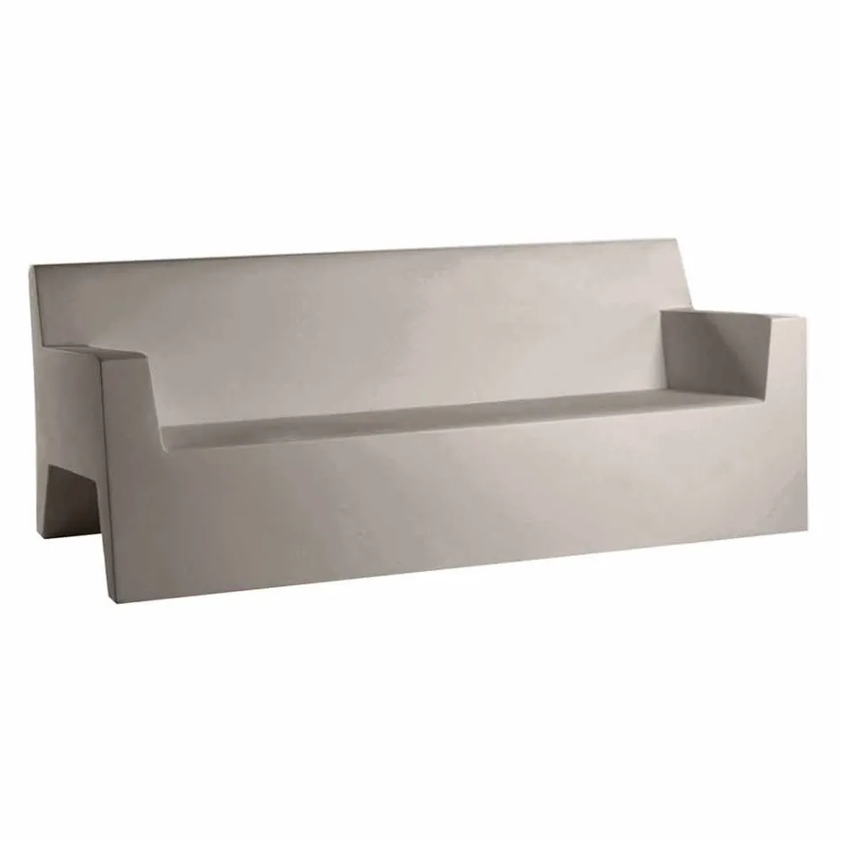 Jut by Vondom Gartensofa, aus Polyethylenharz, Design Viadurini